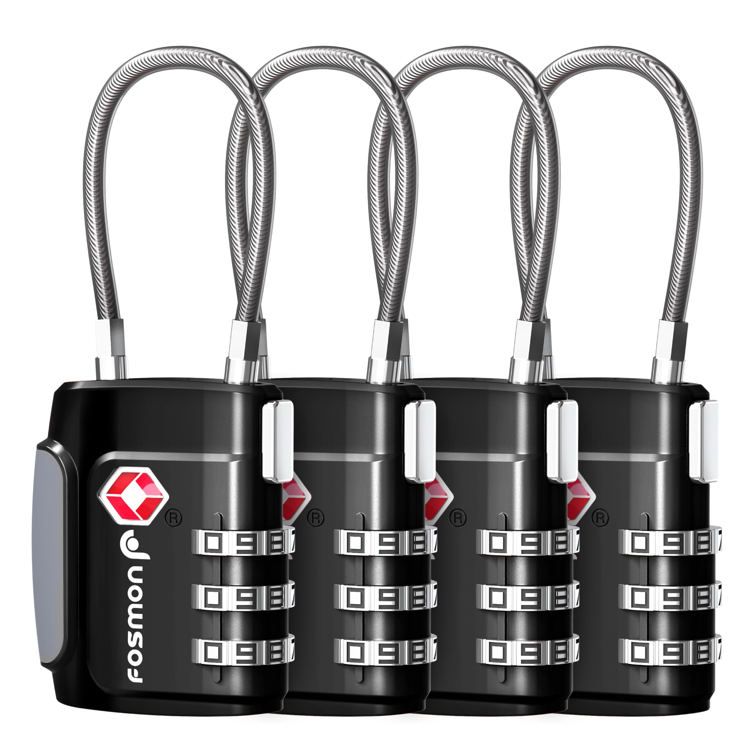 Amazon.com: Fosmon TSA Approved Cable Locks for Luggage